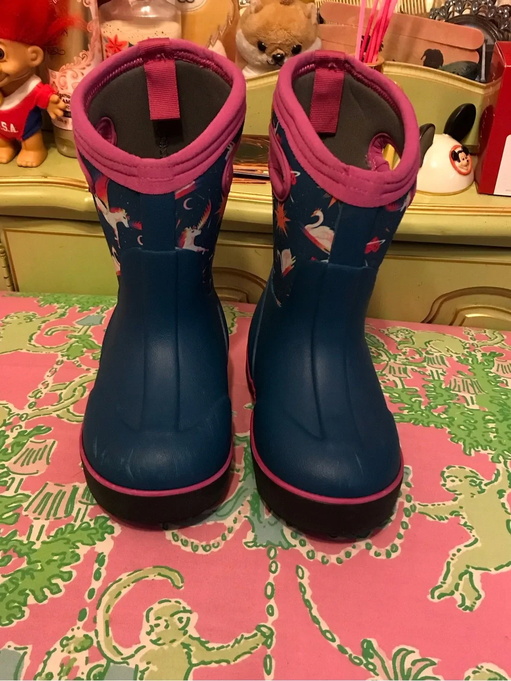 Bogs Kids Pegasus Unicorn Winter Rain Boots size 8
